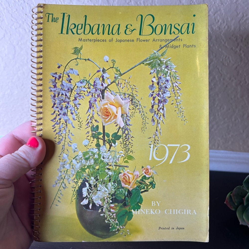Vintage 1973 Unused Daily Planner Calendar "The Ikebana & Bonsai" -Masterpieces